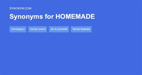 another word for handmade.